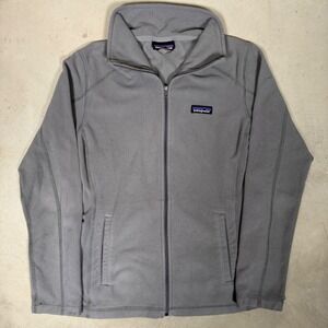 Patagonia Micro D Full Zip Fleece Jacket Gray Womens Medium 26175